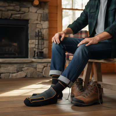 Arbejdsstrømper i Coolmax, 2 pak