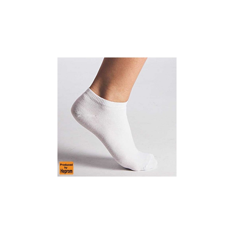 Tynd footis Hvid 3 pak