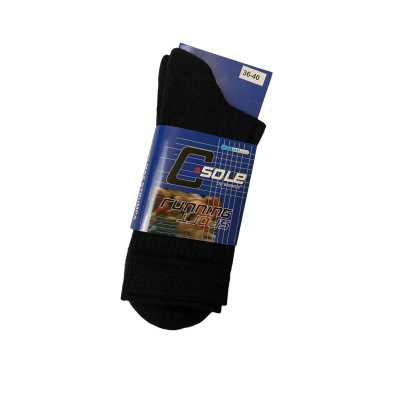 C-Sole running/sportsstrømpe med coolmax sort