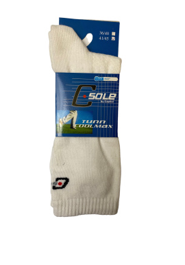 C-Sole TUNN coolmax strømper hvid