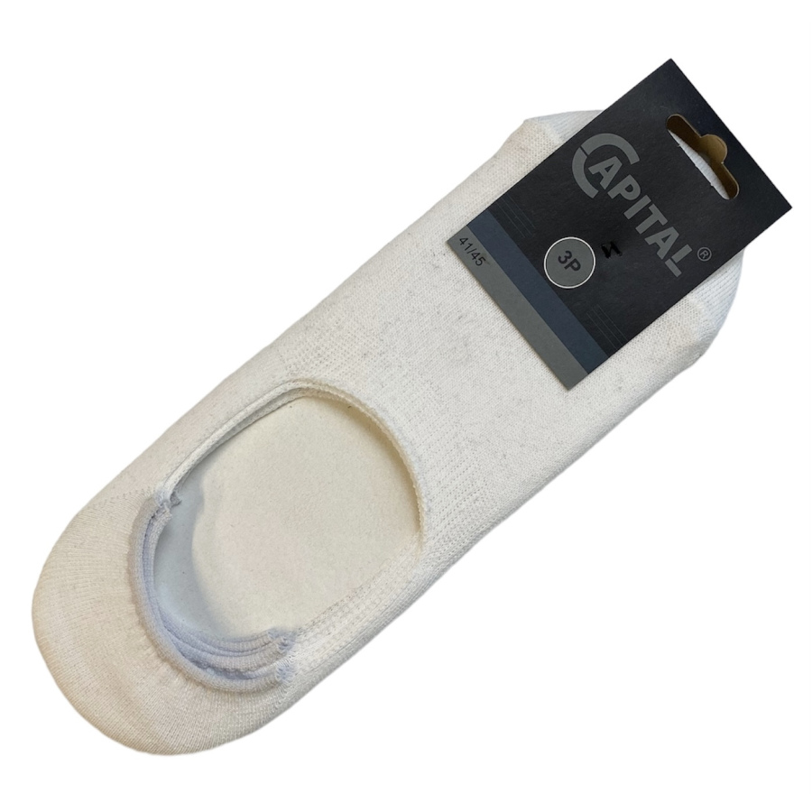 Capital Steps 3 pk. hvid Capital Steps 3 pk. hvid